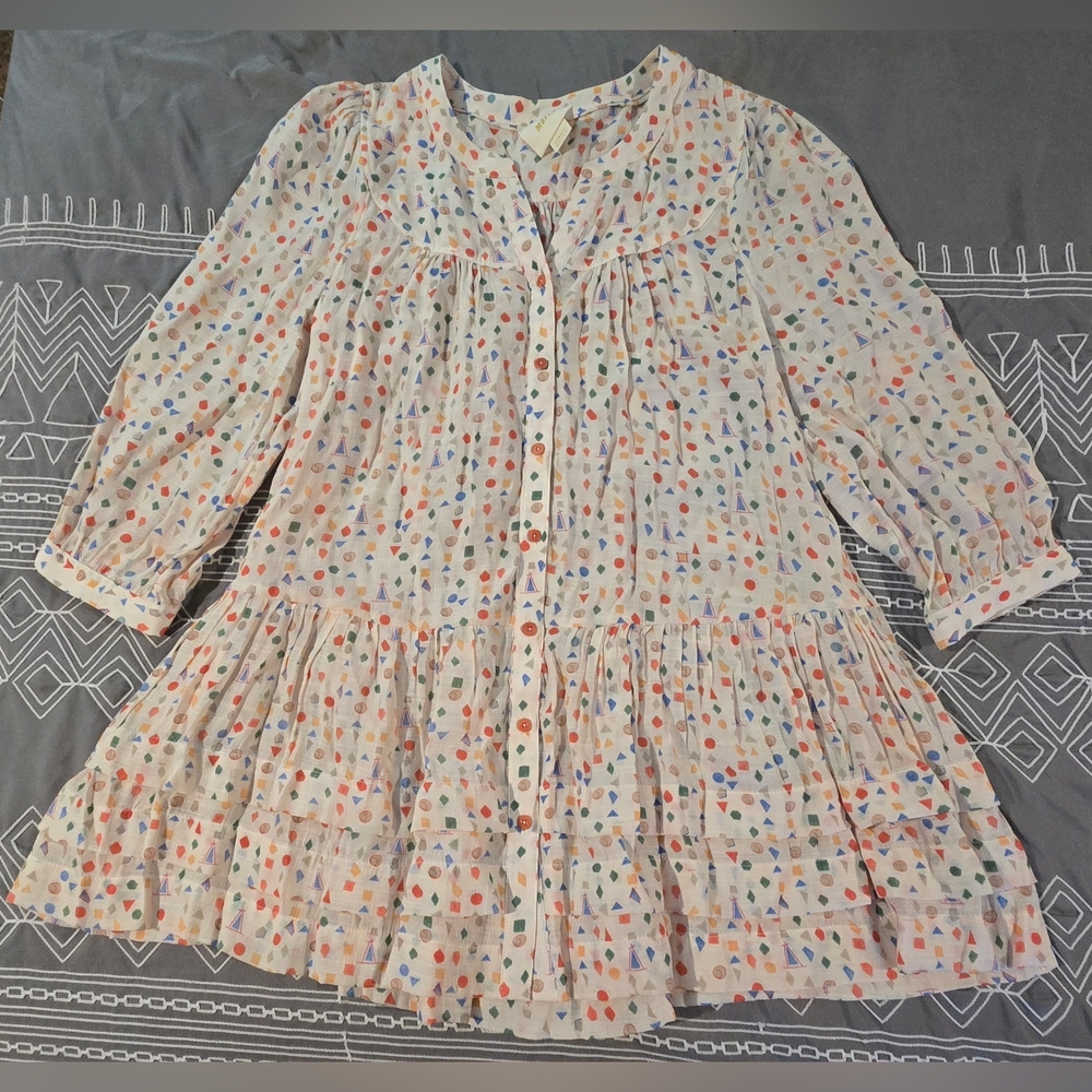 Maeve Paccia Button Down Tunic Size XS